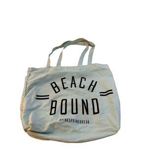 Victoria Secret VS Beach bound bag18x16" Pink Spring Break tote turquoise blue